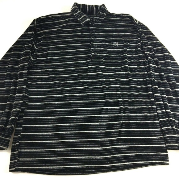 Givenchy Other - Givenchy Black Striped L/S Polo Size XL P29